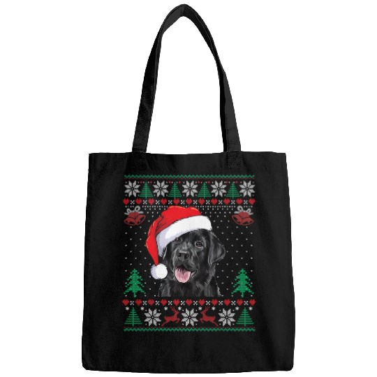 Labrador Lab Dog Black Lab Labrador Christmas Dog Owner Ugly Sweater Funny Bags