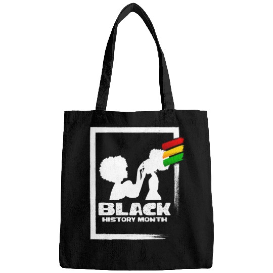 Afro Black History Month African Woman Mom And Daughter Bags