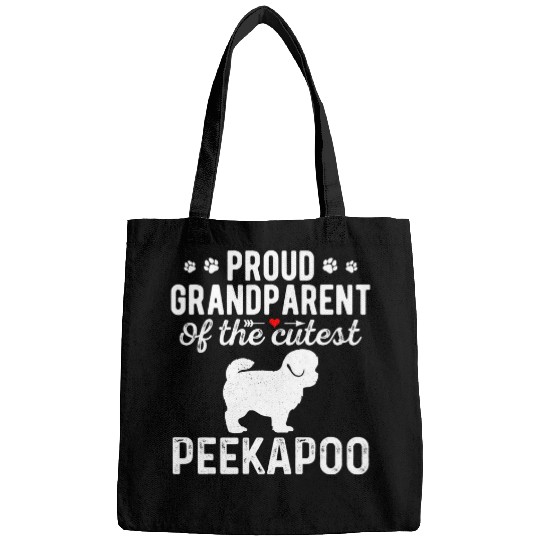 Proud Peekapoo Grandparents Of The Cutest Peekapoo Dog Bags