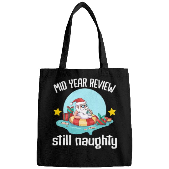 Surf Life Christmas in July Summer Santa Claus Beach Hawaii Surf 1 Bags