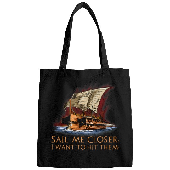 Ancient Greek Trireme Mediterranean Maritime History Bags