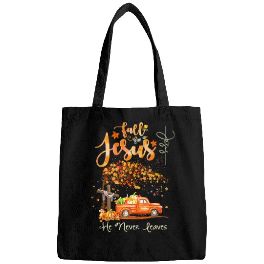 Christian Fall For Jesus He Never Leaves Autumn Christian Prayers 142 Bibble Jesus Christ Bags
