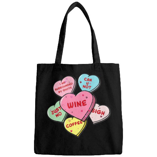 Valentines Day Hearts With Snarky Messages For Grouchy Gals 315 Bags