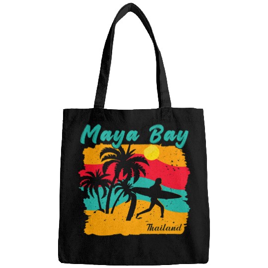 Surf Life vintages Sunset Beach Surfing Maya Bay Thailand Summer Bags