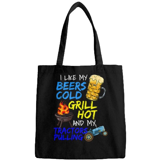 Tractor driving Beer Lover Grillmaster Meat Grilling BBQ Tractor Pulling Bags