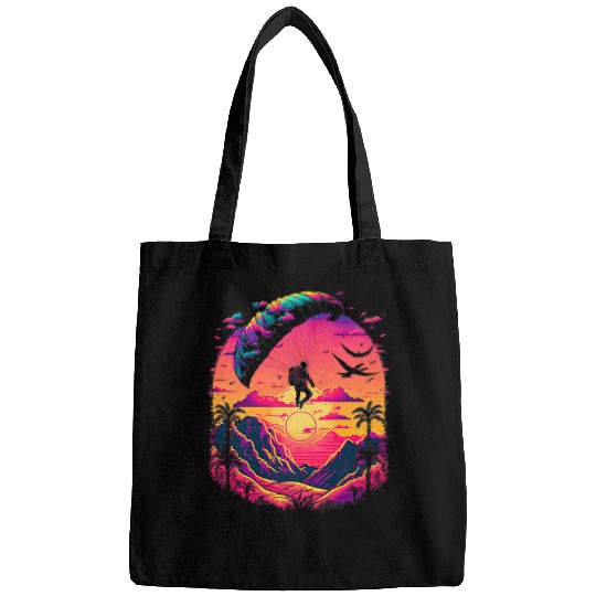 Skydiving Gift Retro Aesthetic Skydive Bags
