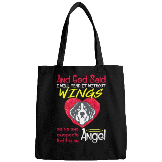 Bernedoodle Angel Without Wings Pet Lovers Gift Bags