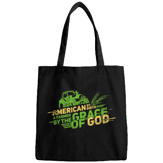 Tractor driving American Proud Farmer Agriculture Farm Harvest Tractor 1 Bags