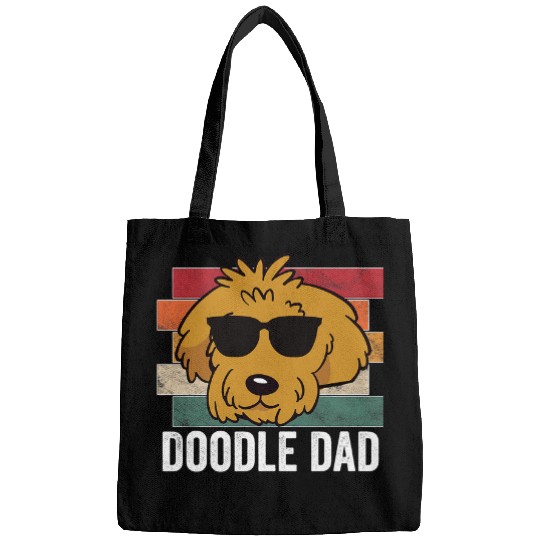 Goldendoodle Dad Retro Apparel Goldendoodle Labradoodle for Men Doodle Dog Bags