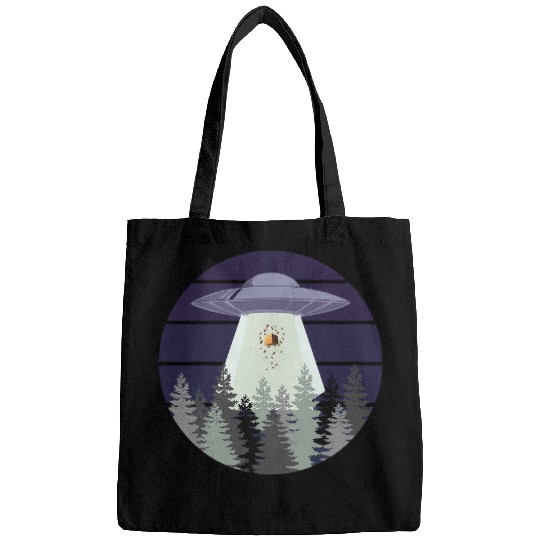 bee hive abduction by uap 2ufo 2alien art Bags