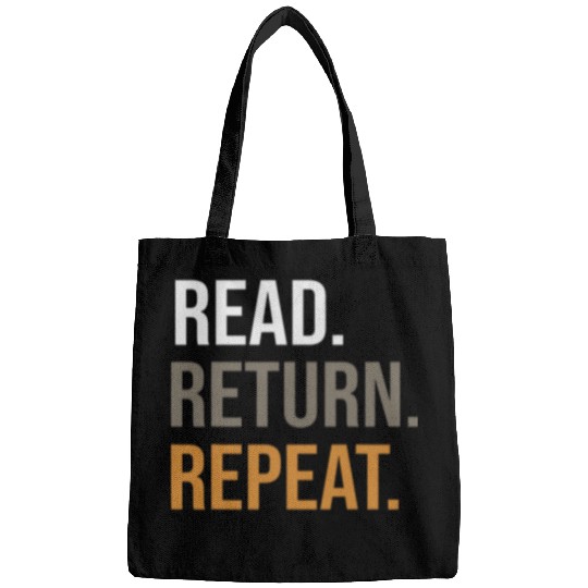 Book Lover Read Return Repeat Reading Teacher Bags