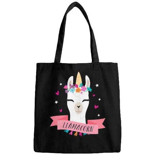 Llamacorn Unicorns Llama Cute Funny Kawaii Animal Face Bags