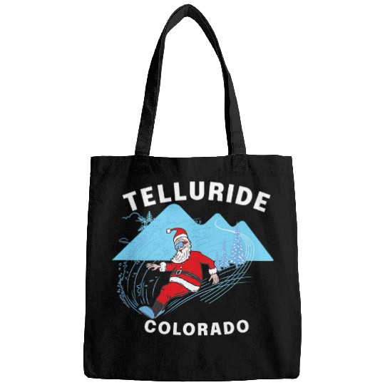 Skiing Ski Telluride Colorado Santa Claus Snowboard Bags