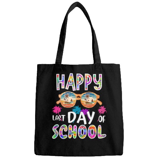 Happy Last Day of School Teacher Student Graduation 2024 2 Bags