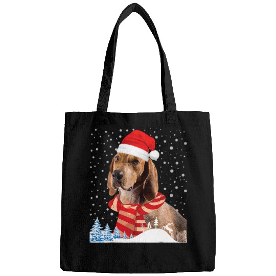 American English Coonhound Dog Ugly Christmas Sweater Xmas Bags