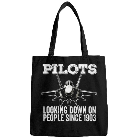 Pilots Looking Down on People Fighter Jet Military Bags