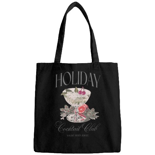 Christmas Party Holiday Cocktail Club Drink Portrait Bags