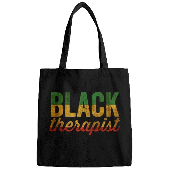 Dope Black Pride Afrocentric Melanin for a Black Therapist Bags