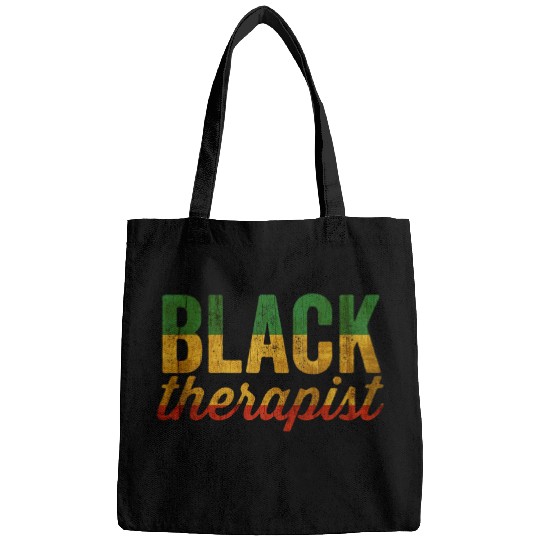 Dope Black Pride Afrocentric Melanin for a Black Therapist Bags