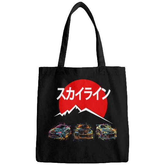 Automotive JDM Colorful Art Gt r 34 Legend Tuning Car Japan 25 Bags