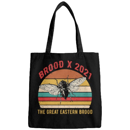 Cicada Brood X 2The Great Eastern Brood 17 Year Insect Bags