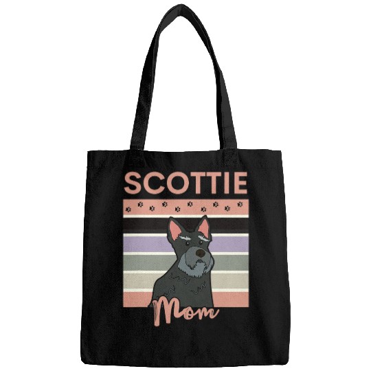 Dog Scottish Terrier Mom Cute Scottie Puppy Love Bags