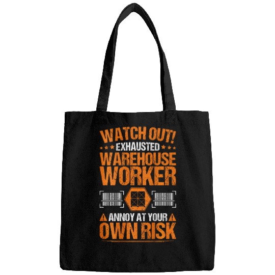 Forklift Operator Warehousing Own Risk Warehouse Worker Bags