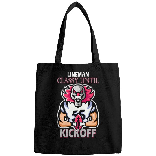 American Football Lineman Classy until Kickoff Bags
