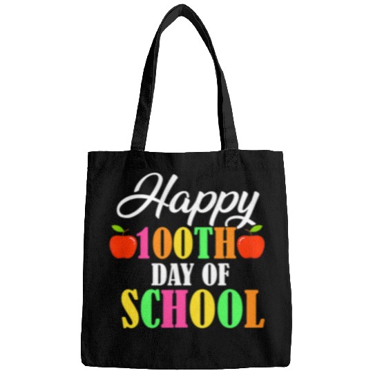 Teacher Job 100 Days Of School Teacher And Student Happy 100th Day Bags
