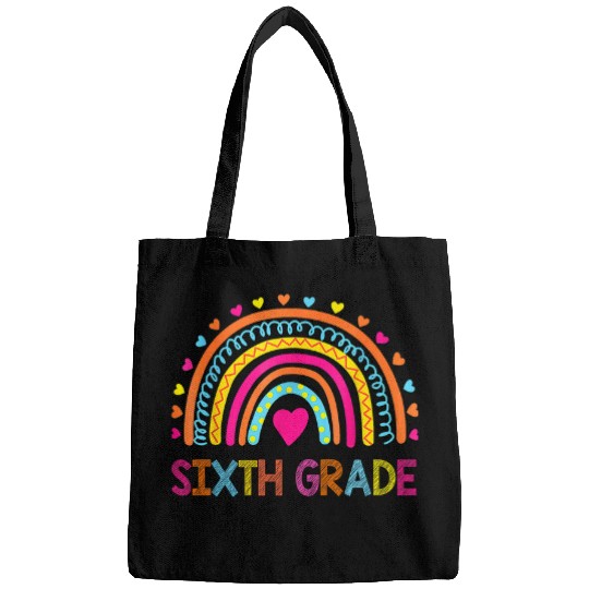 Sixth Grade Rainbow Girls Boys Teacher Team 6th Grade Squad Bags