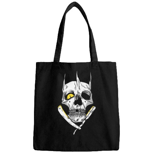Skeletons Skulls Barber Razor Skull Barbershop Hairstylist Hairdresser Barber727 Skull Bags