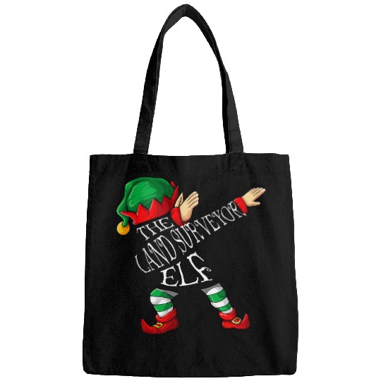 Dabbings Land Surveyor Elf Christmas Bags
