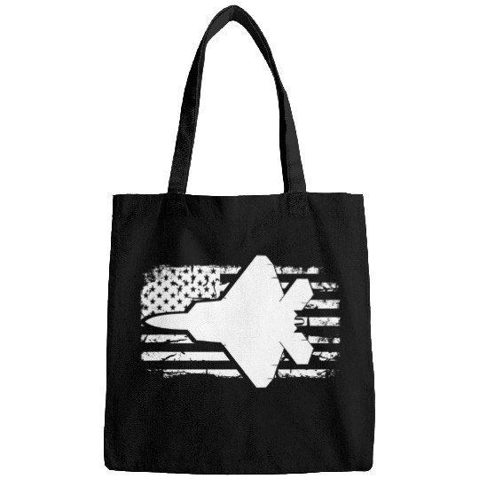 F22 Raptor US Flag Pilot Fighter Airplane Jet Plane Aircraft Bags