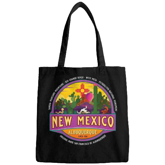 Albuquerque New Mexico USA Balloons Desert Vacation Souvenir Bags