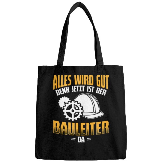 Builder Ist Da Bauherr Builder Construction Worker Construction Site Bags