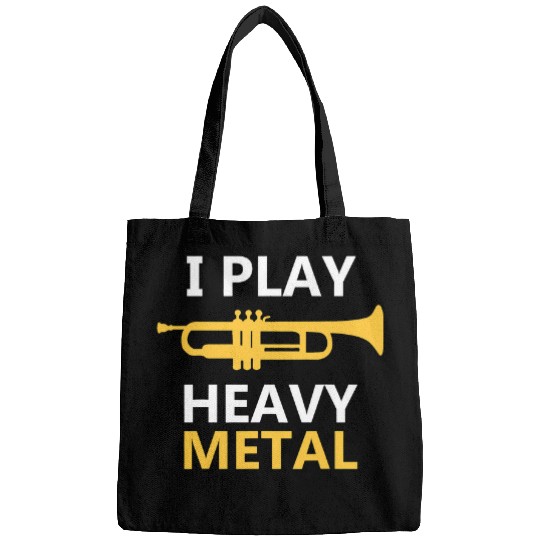 Trumpet Lover I Play Heavy Metal Trumpet Players Bags