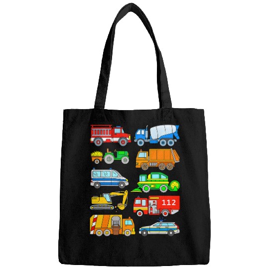 Tractor driving Police Vehicles fires Trash Truck Tractor Bags