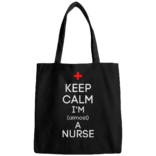 Keep Calm Im AlA nurses Funny Nursing Student Bags