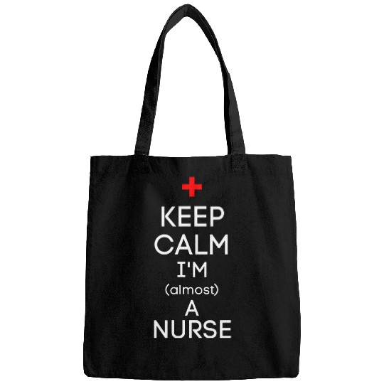 Keep Calm Im AlA nurses Funny Nursing Student Bags