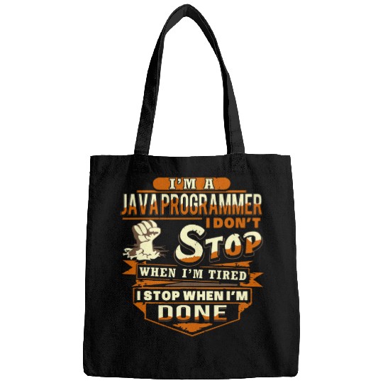 Proud JAVA PROGRAMMER Funny Bags