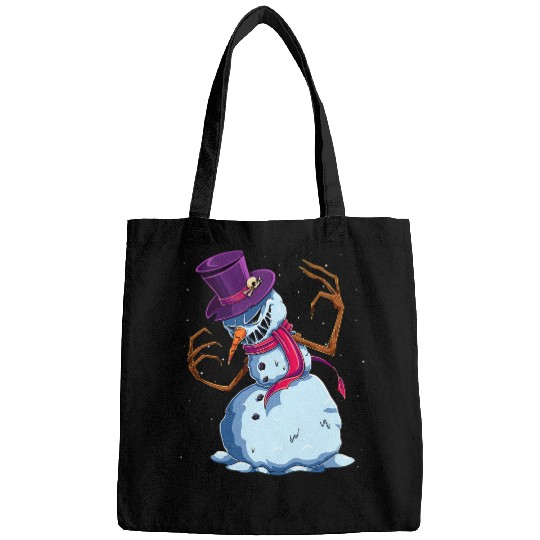 Scary Snowman Creepy Christmas Evil Krampus Monster xmass 2 Bags