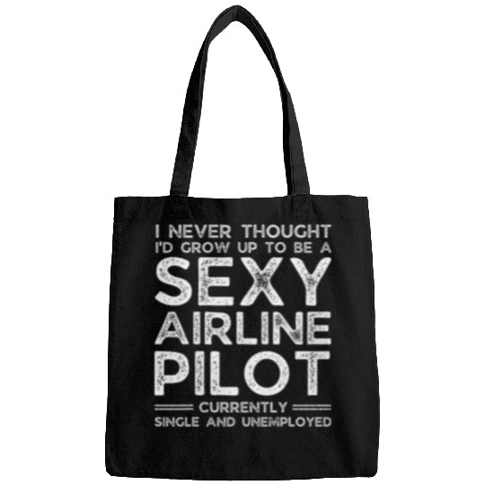 Sexy Airline Pilot Ironic Bags