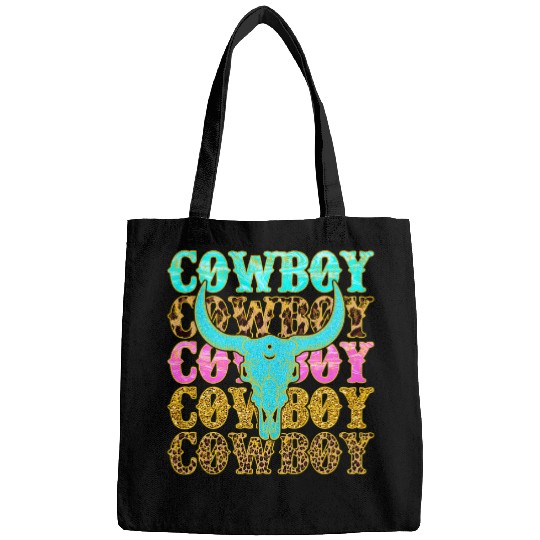 Retro Cow Skull Cowboy Killer Western Country Cowgirls Gift Bags