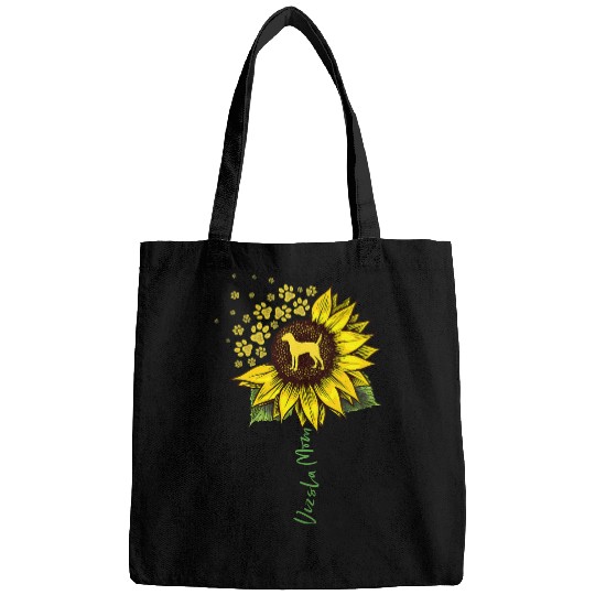 Dog Vizsla Mom Sunflower Vizsla Gifts Dog Mom Mama Bags