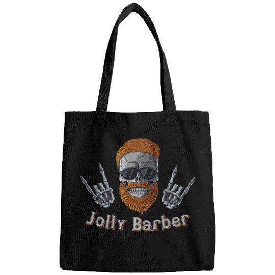 Skeletons Skulls Funny Barbers Quote Hairstylist Hairdressers Skull Graphic Skull Bags