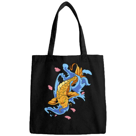 Japanese Koi Fish Wave Gift Carp Nishikigoi Fish Bags