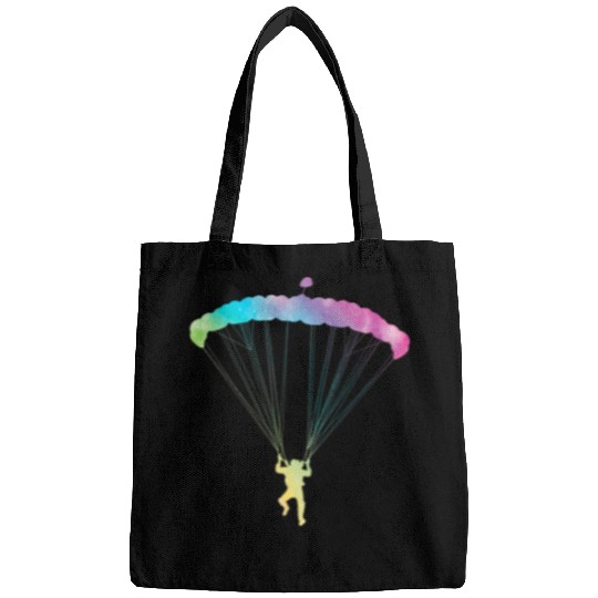 Skydiving Gift Retro Graphic Paragliding Paraglider Parachute Skydiver 2 2 Bags