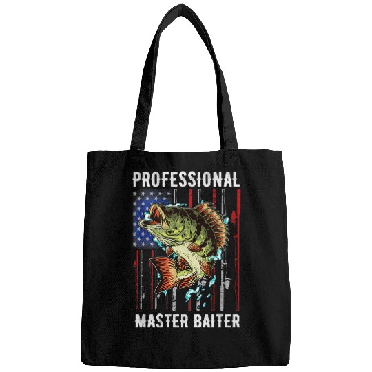 Fishing Professional Master Baiter America Flag Fishing Rod Fisher Bags