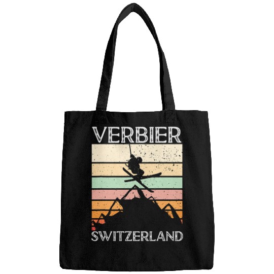 Skiing Ski Verbier Switzerland Skiing Mountain Ski Skier Winter Sports Bags