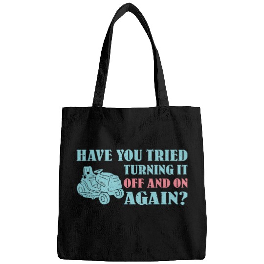 Funny Lawn Mower Lover Saying Gardener Grass Cutting Bags